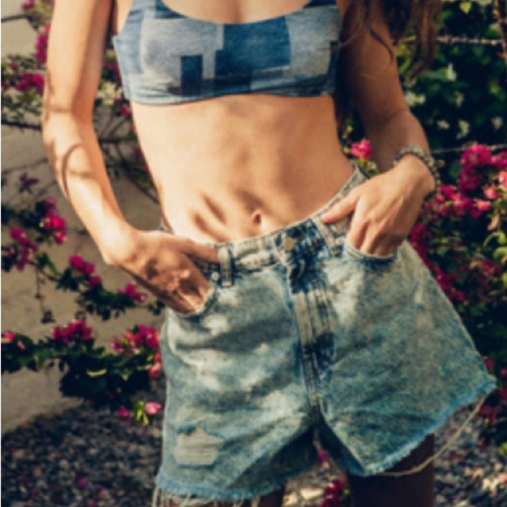 BDG Light Blue Denim Shorts
